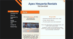 Desktop Screenshot of apexhesperiarentals.com